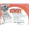 Flipper SUNSET Gottlieb 1962