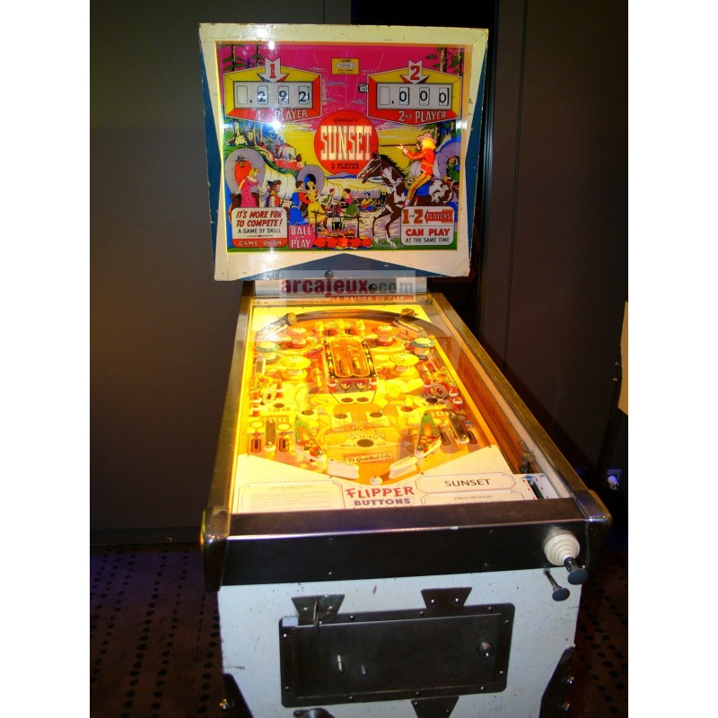 Flipper SUNSET Gottlieb 1962